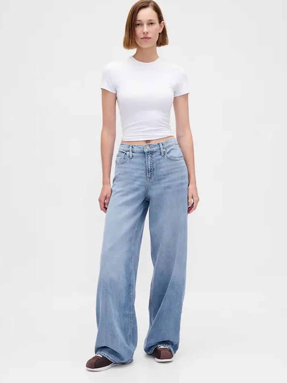 Gap Lyocell Blend Wide Leg Jeans